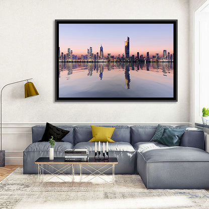 Al Hamra Tower Twilight Skyline Wall Art