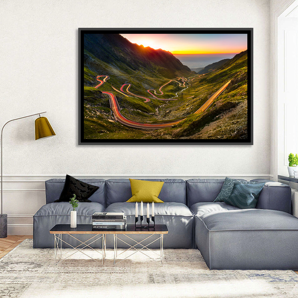 Transfagarasan Pass Wall Art in a room, landscape