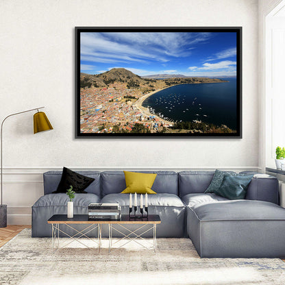 Copacabana Aerial Over Lake Titicaca Wall Art