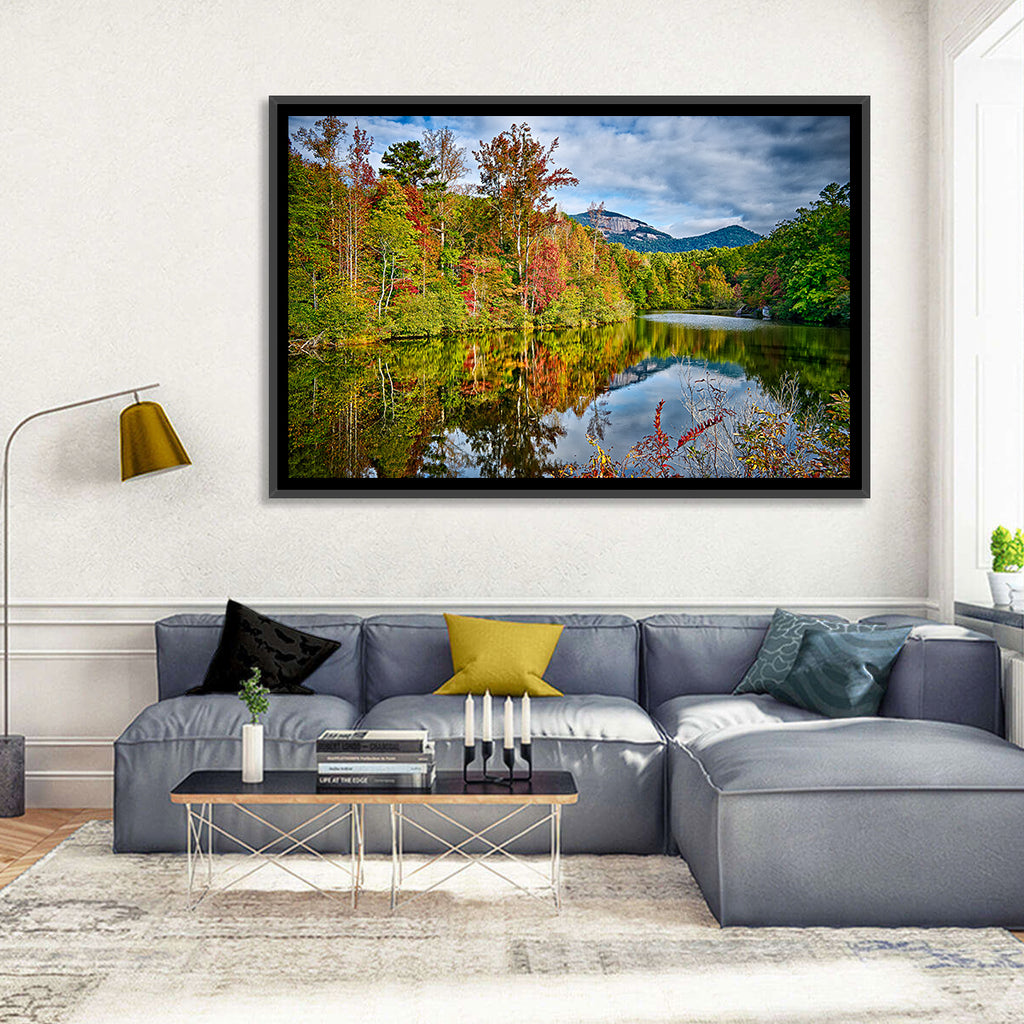 Lake Jocassee Autumn Reflection Wall Art