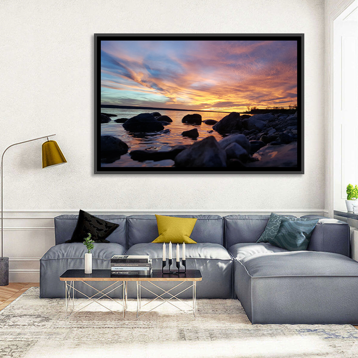 Lake Sakakawea Sunset Wall Art