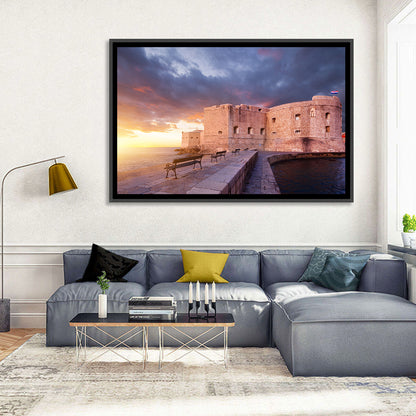Fort Bokar at Sunset, Dubrovnik Wall Art