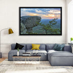 Bald Rock Sunset Over Cheaha State Park Wall Art