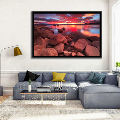Lake Tahoe Sunset Reflection Wall Art