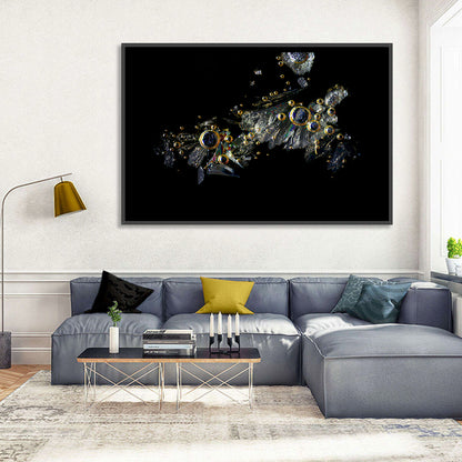 Microscopic Vitamin C Crystals Wall Art