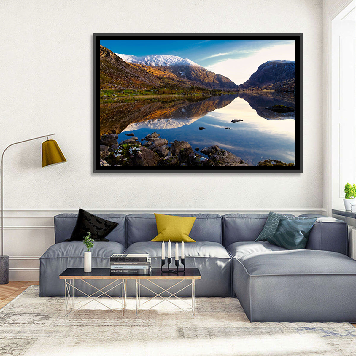 Auger Lake Morning Reflection Wall Art