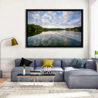 Cloudy Lake Norman Landscape Wall Art
