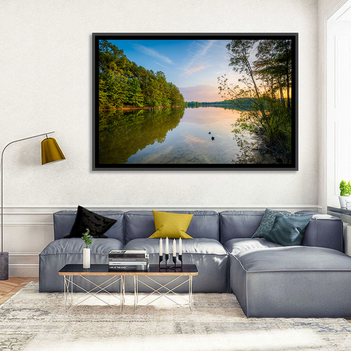 Lake Norman Golden Reflections Wall Art