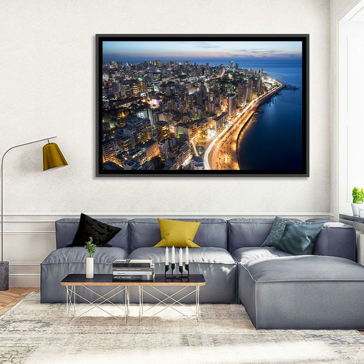 Beirut Corniche at Dusk Wall Art