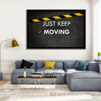Just Keep Moving Jump Rope Quote Wall Art