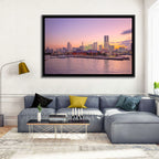 Yokohama Harbor Twilight Wall Art