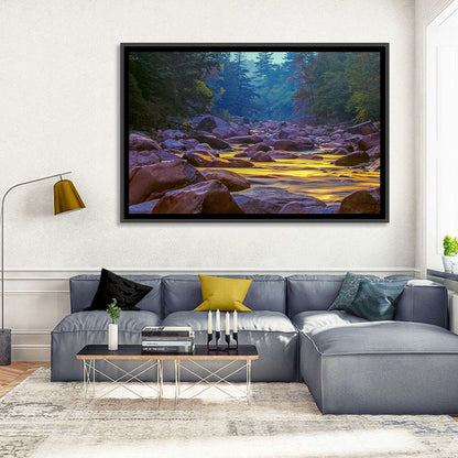 Swift River at Golden Hour, New Hampshire Wall Art