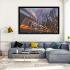 Futuristic Industrial Cityscape Wall Art