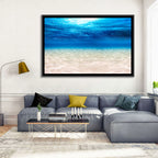 Sunlit Sandy Seabed Wall Art