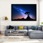 Milky Way Over Mountain Ridge Wall Art