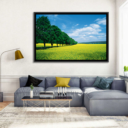 Spring Field of Yellow Flowers Wall Art
