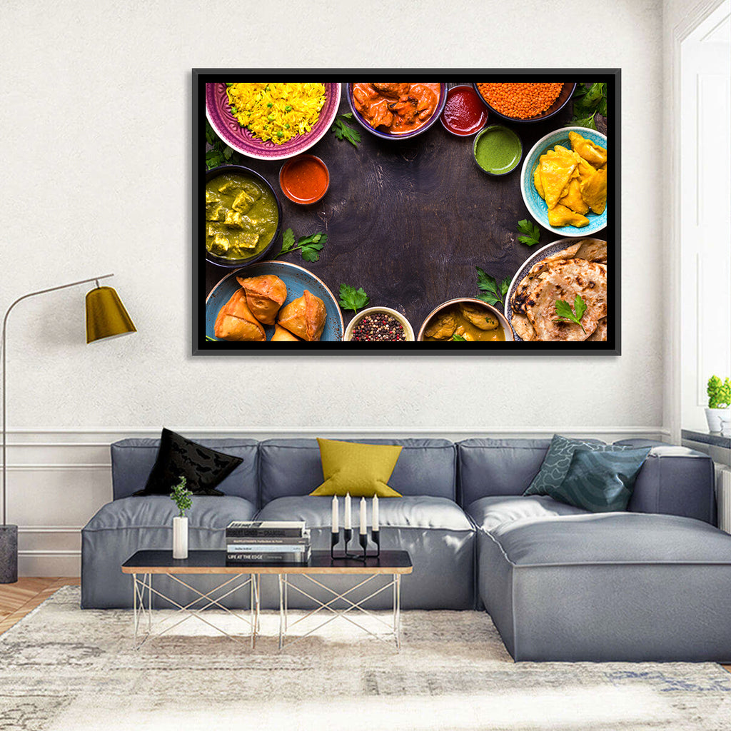Indian Feast Flat-lay Wall Art