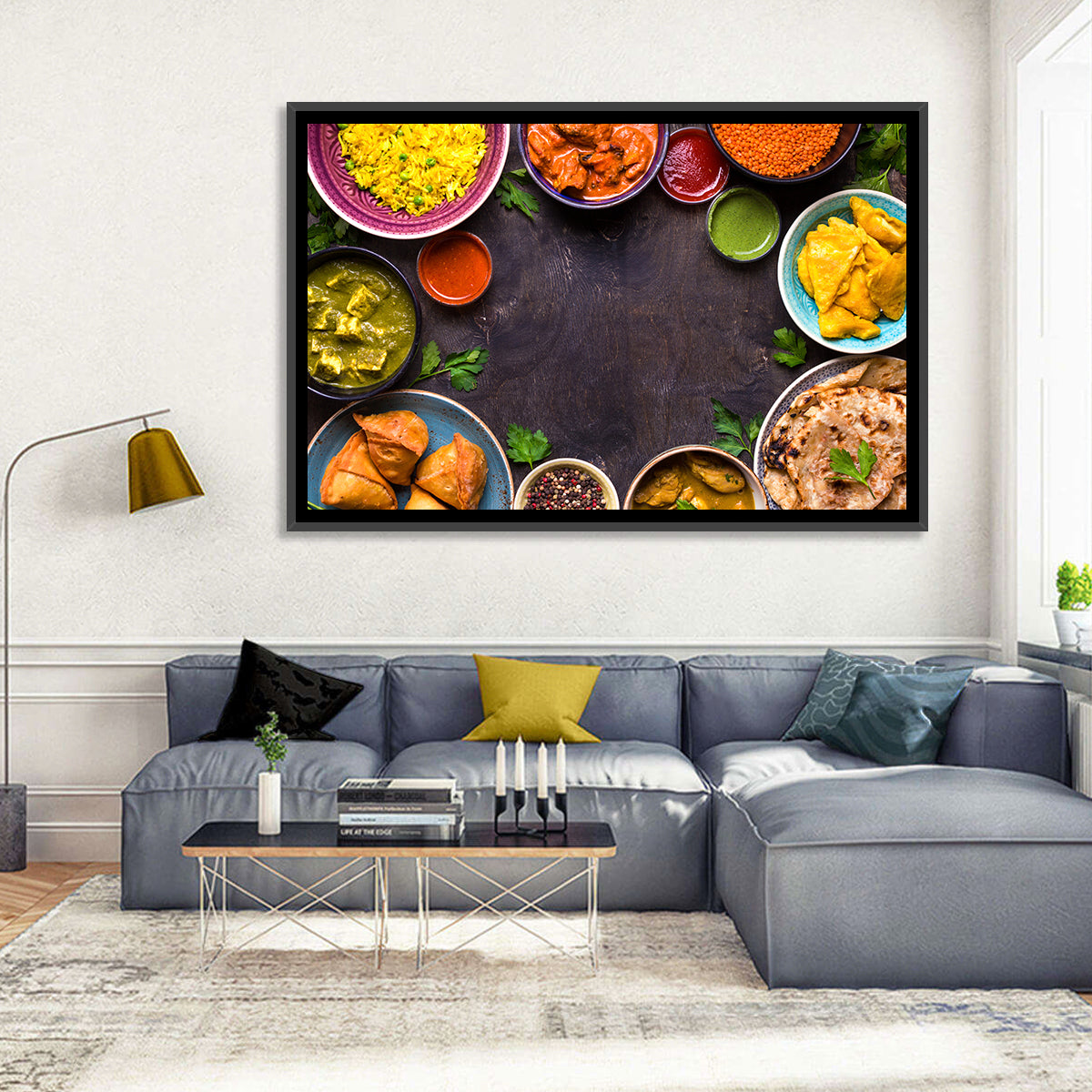 Indian Feast Flat-lay Wall Art