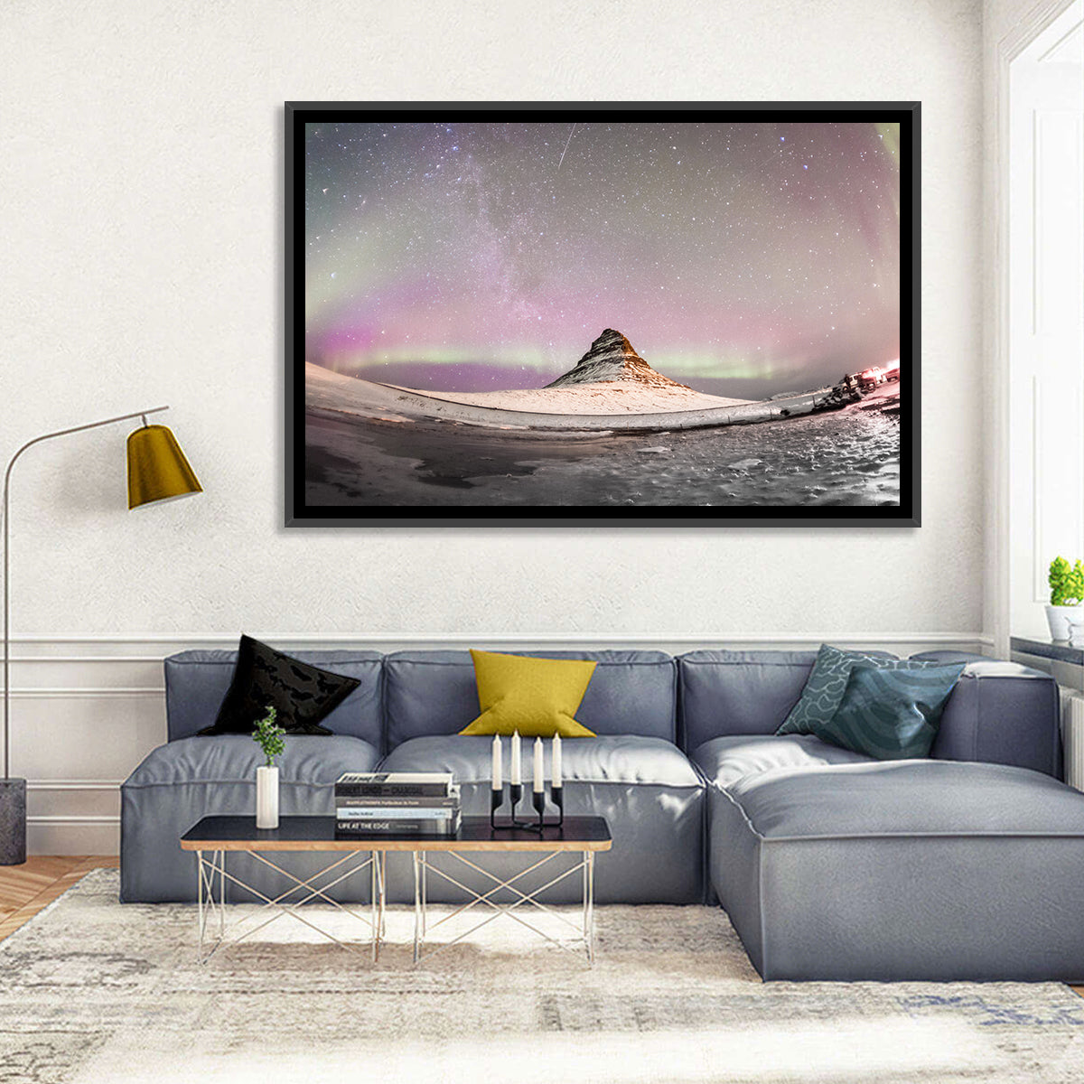 Aurora Over Kirkjufell Wall Art