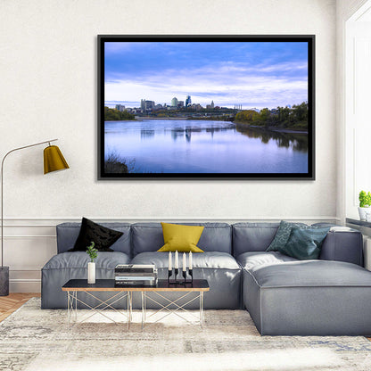 Kansas City Skyline at Dusk Wall Art