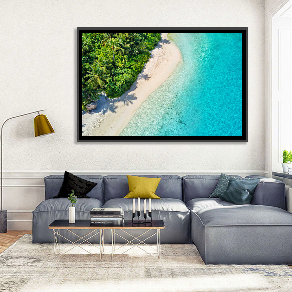 Secluded Tropical Beach Wall Art