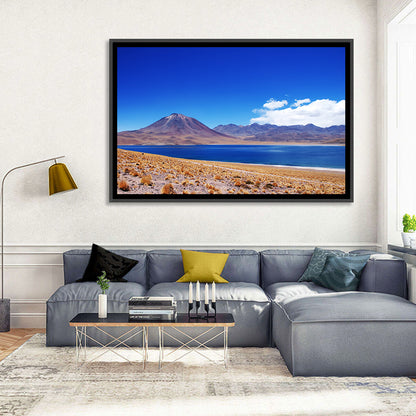 Miscanti Lagoon and Miñiques Volcano Wall Art