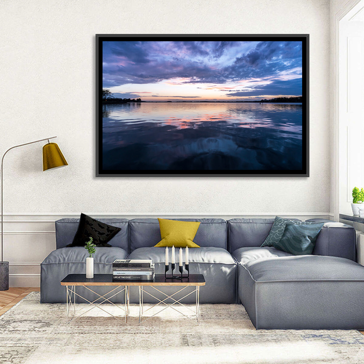 Lake Norman Sunset Reflection Wall Art