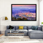 Sasebo Downtown Twilight Harbor Wall Art