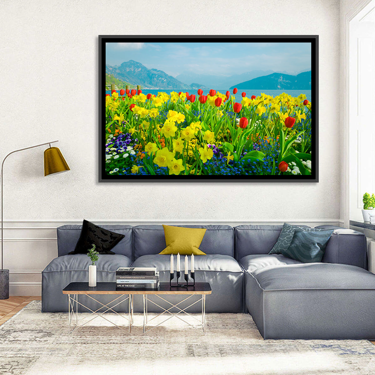 Lake Lucerne Daffodils Wall Art
