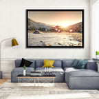 Punakha Dzong at Golden Hour Wall Art