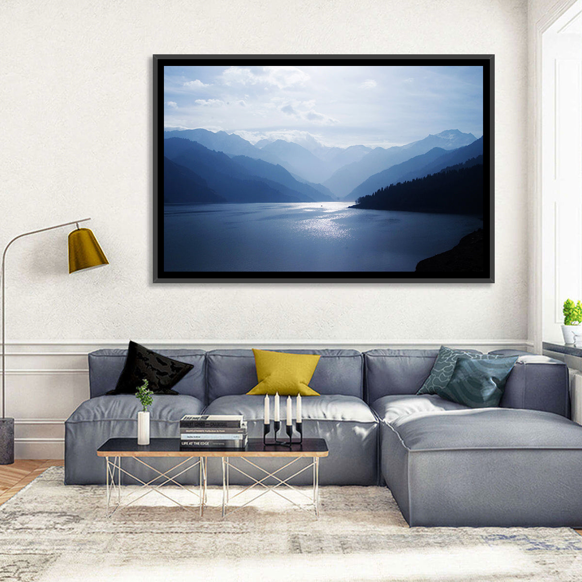 Xinjiang Lakeshore Serenity Wall Art
