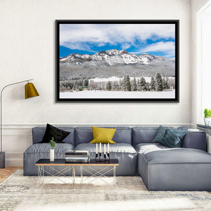 Colorado Snowy Mountain Cabin Wall Art
