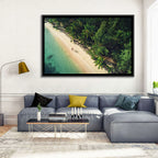 Dominica Beach Aerial, Late Afternoon Wall Art