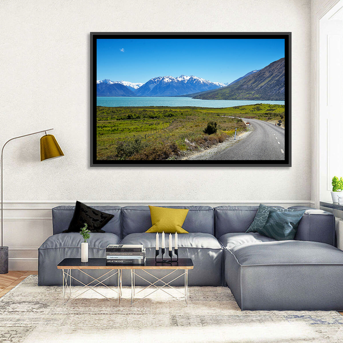 Winding Road at Lake Ohau Wall Art