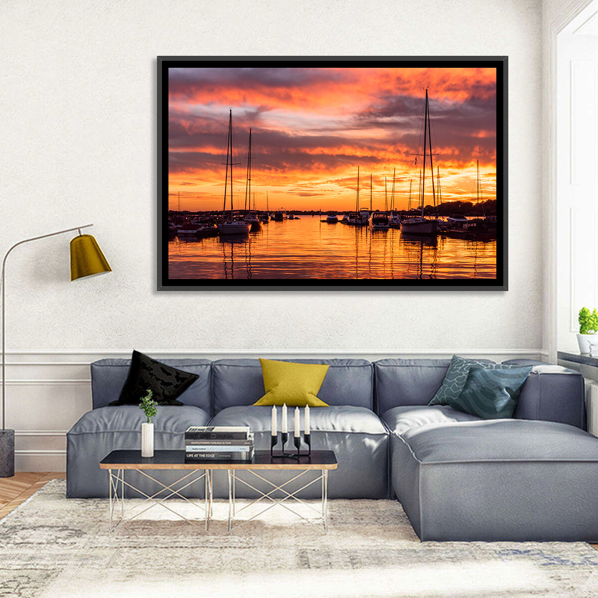 Lake Norman Harbor Sunset Wall Art