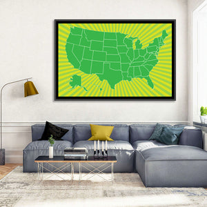 USA Map I Wall Art