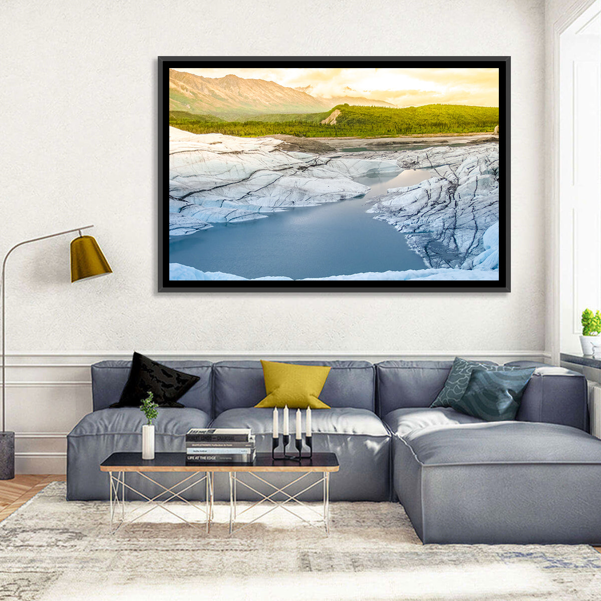 Matanuska Glacier at Sunset Wall Art