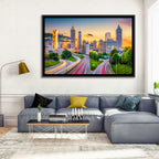 Atlanta Skyline at Dusk Wall Art