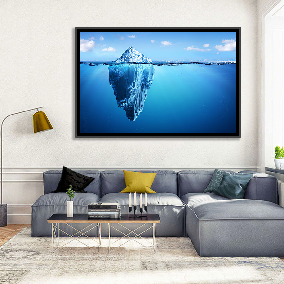 Split-level Iceberg Wall Art