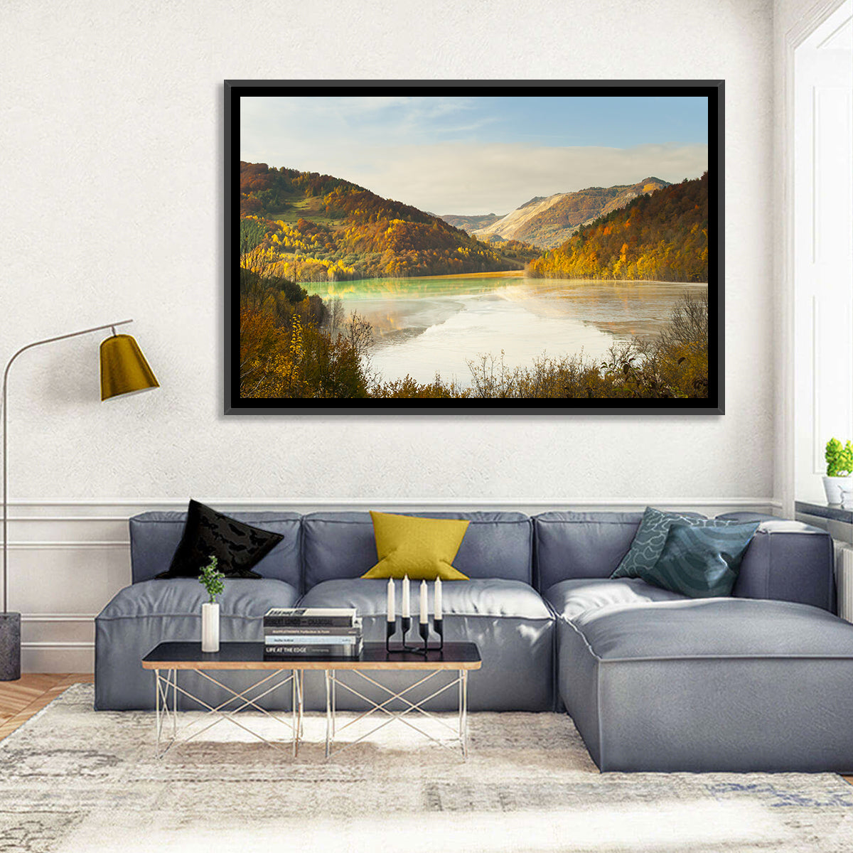 Bright Green Tailings Lake Wall Art