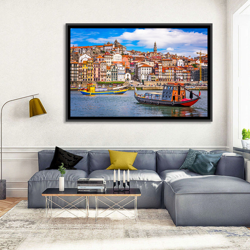 Porto Old Town Douro Riverfront Wall Art