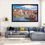 Porto Old Town Douro Riverfront Wall Art