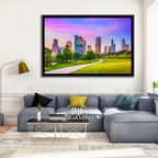 Houston Skyline at Dusk Wall Art