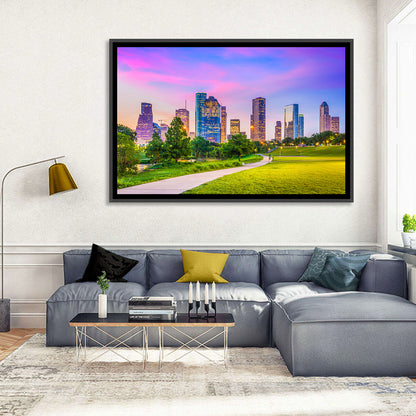 Houston Skyline at Dusk Wall Art