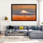 Snow-capped Mount Fuji at Sunset Wall Art