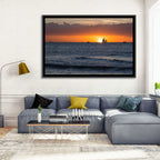 Florida Sailboat Sunset Wall Art