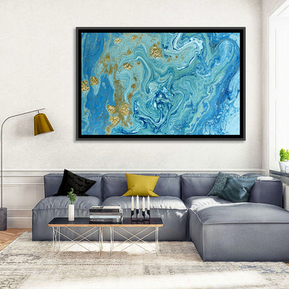 Blue Marble Streams Wall Art