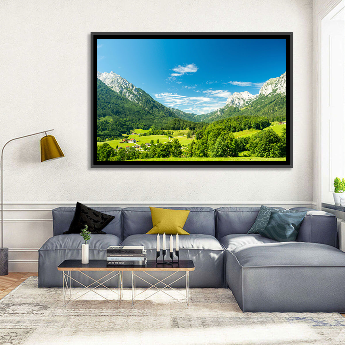 Bavarian Alpine Valley Wall Art