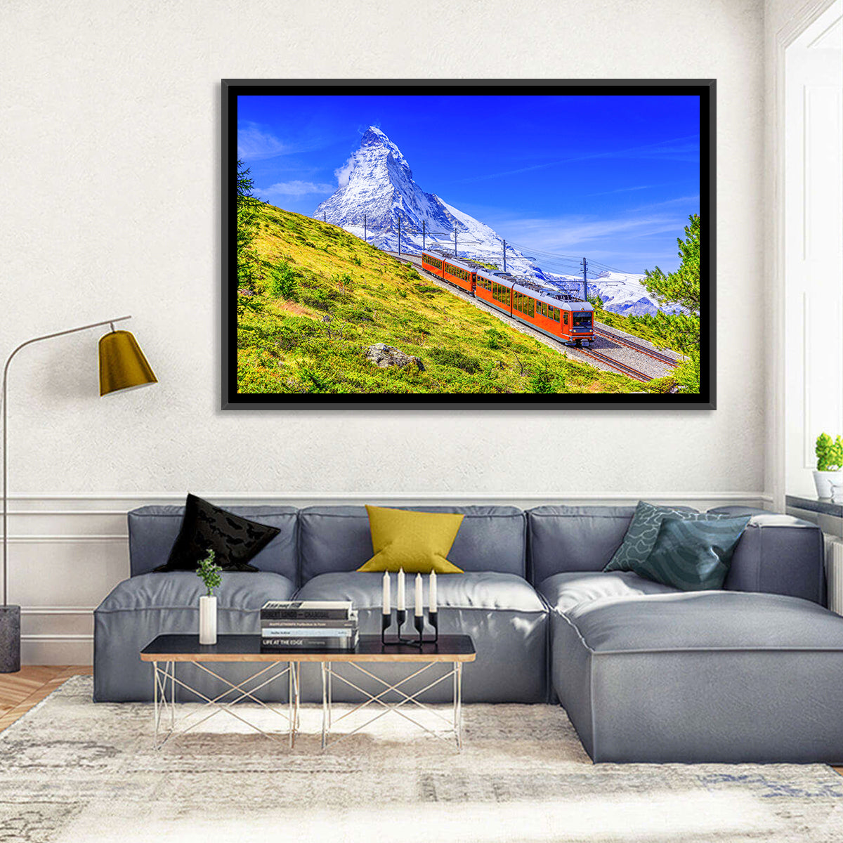 Gornergrat Train and Matterhorn Wall Art