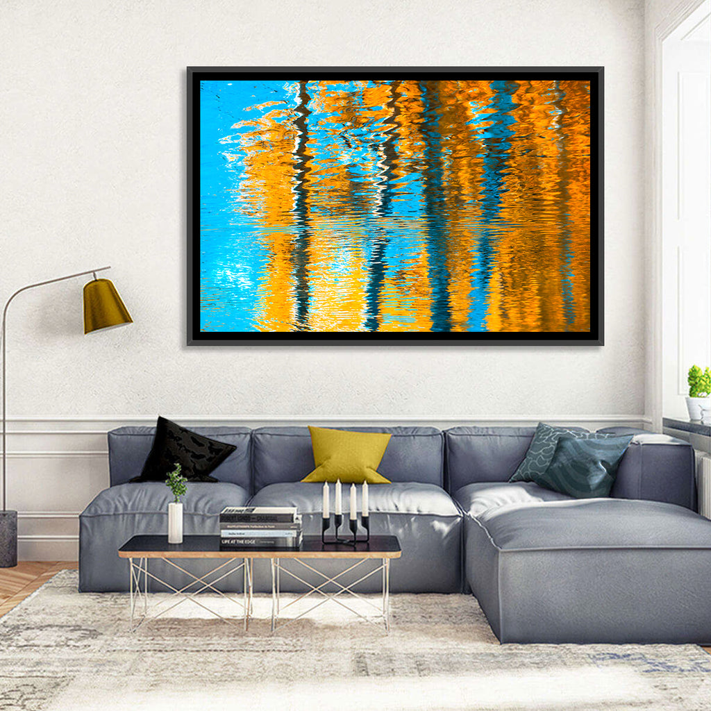 Blue Autumn Reflection Wall Art